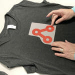 tshirt with heat transfer decal